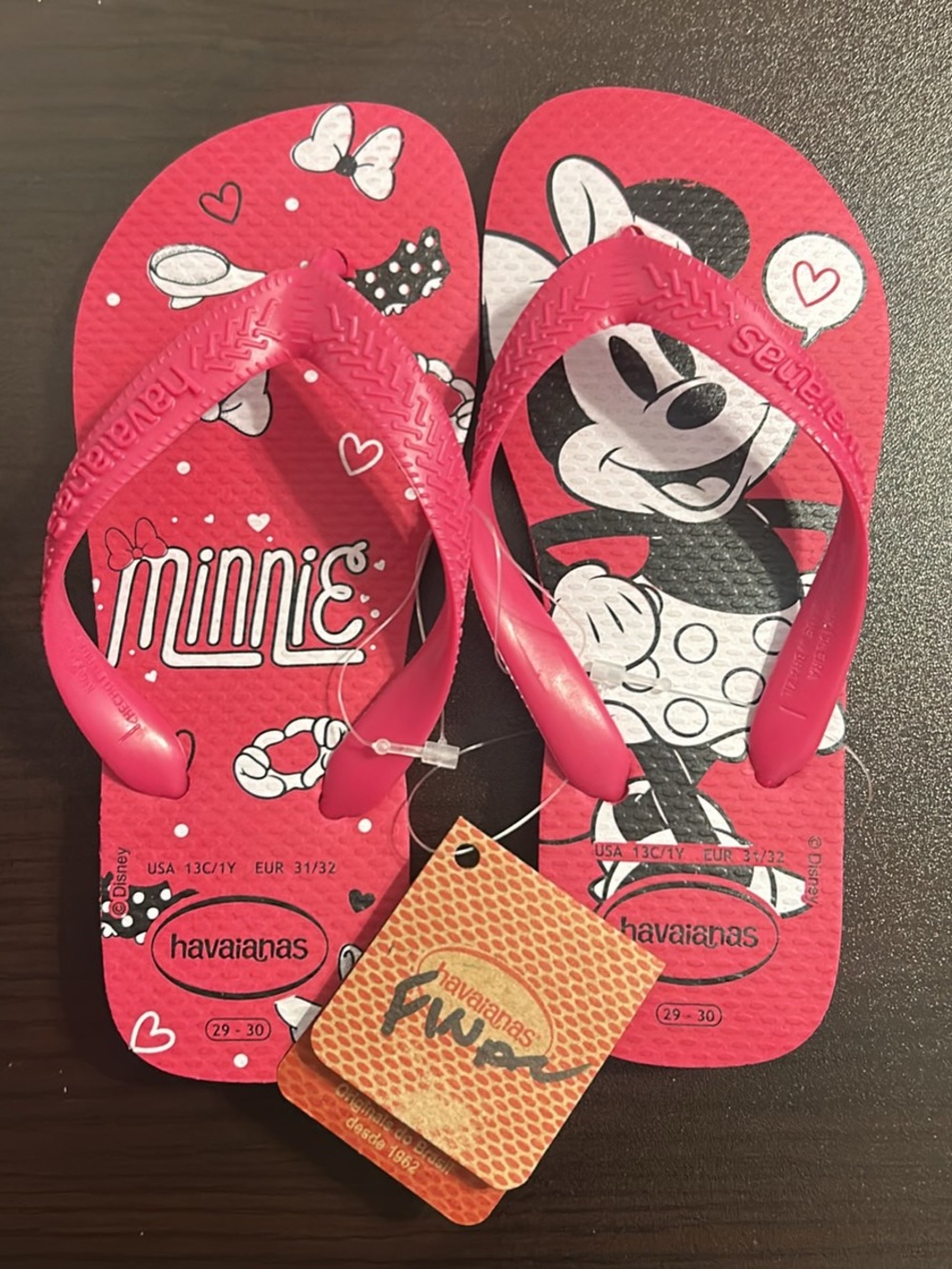 Havaianas Kids Minnie Mouse Pink Flip Flops